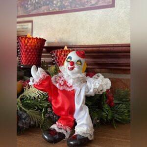 ❤️Vintage 1985 Porcelain Clown in Original Box Normal